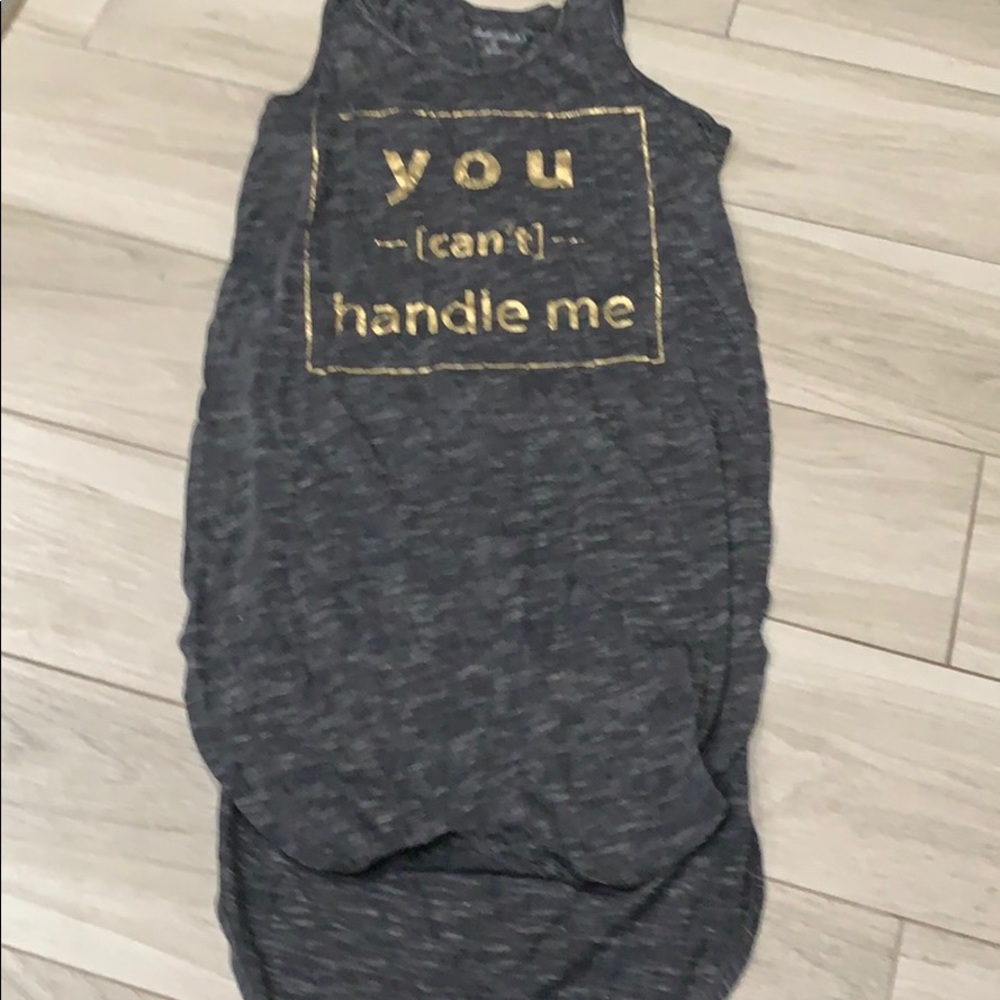 “You can’t handle me” high-low dress